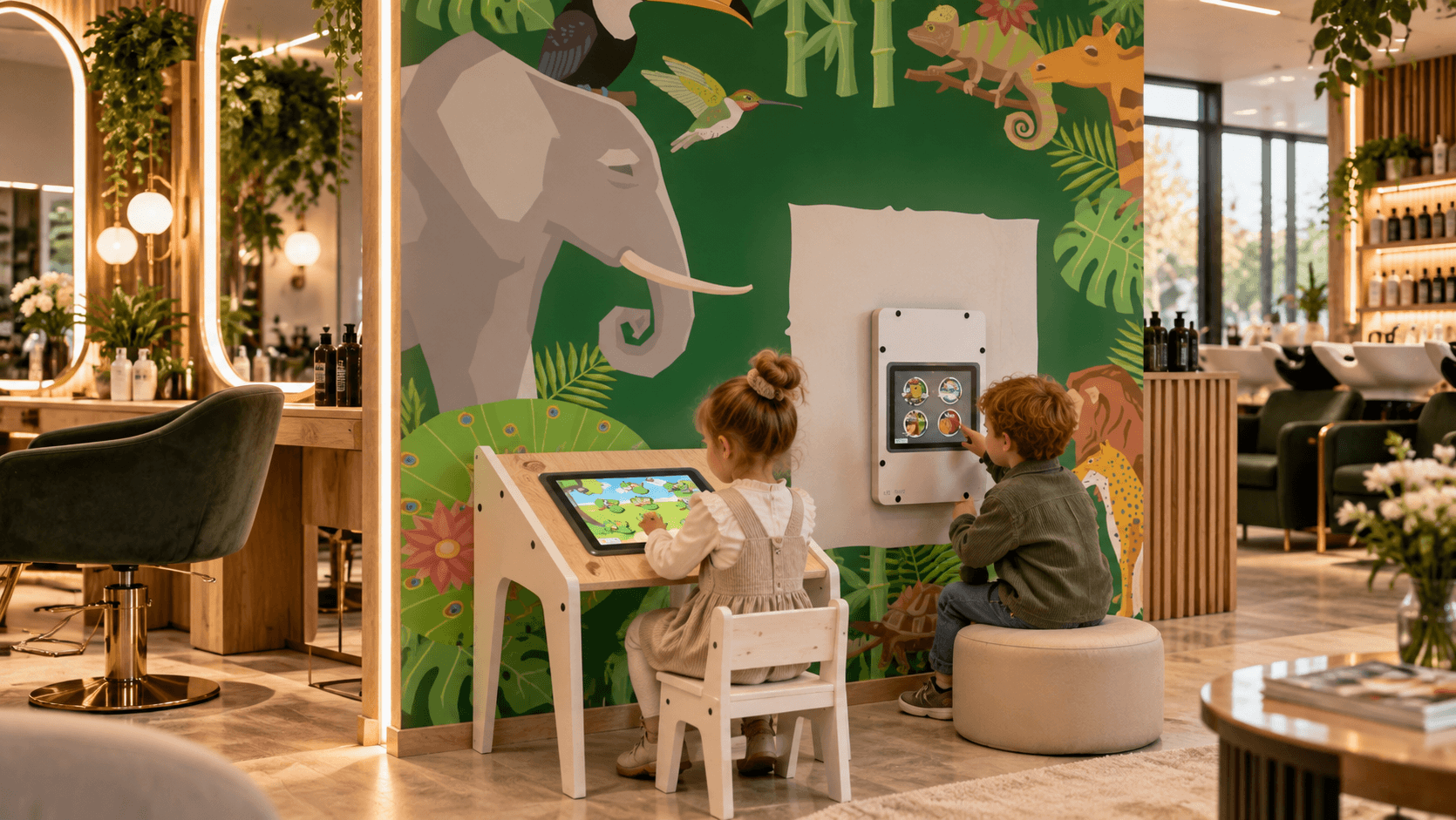Kącik zabaw do restauracji