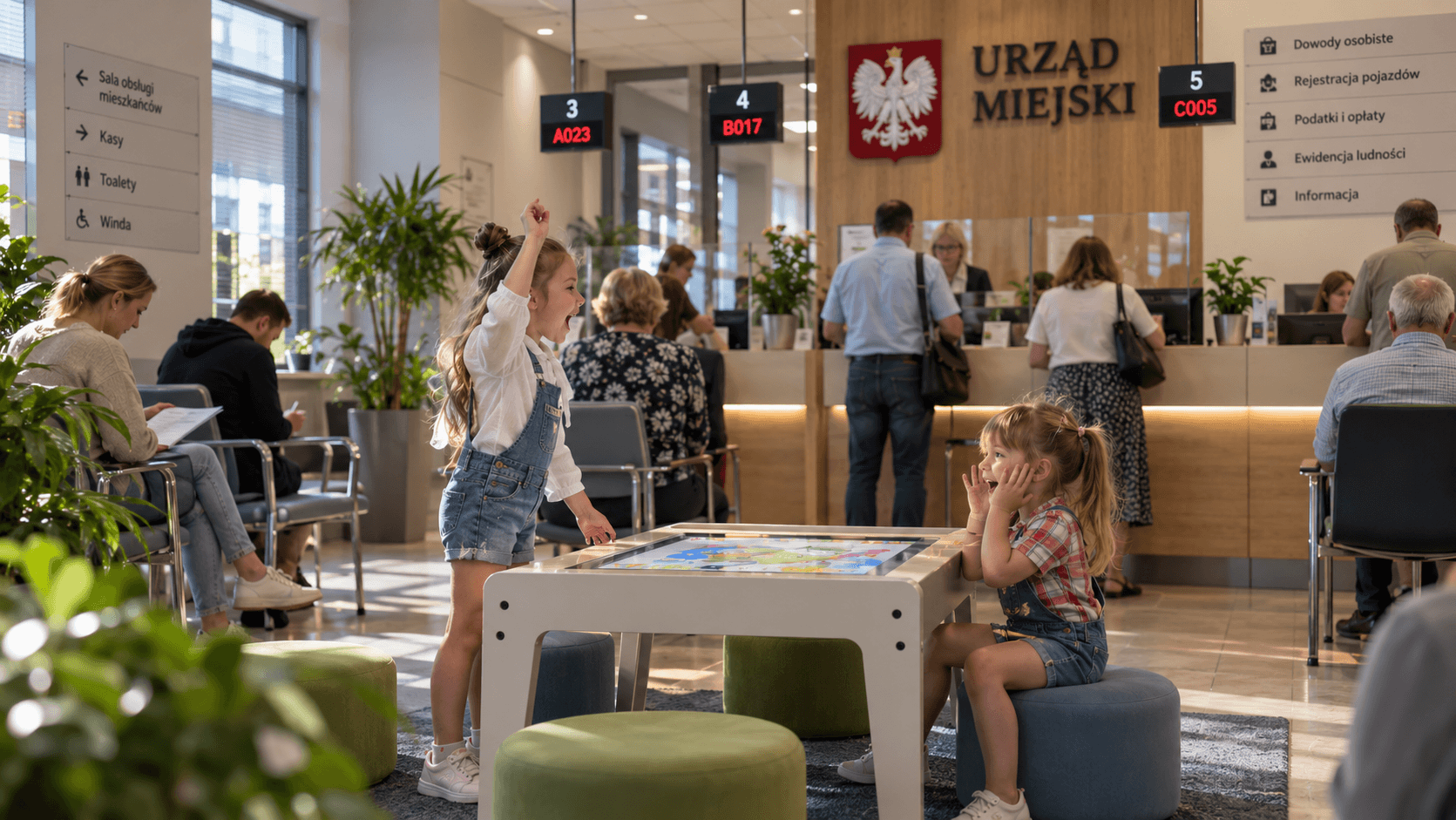 kącik zabaw do urzędu