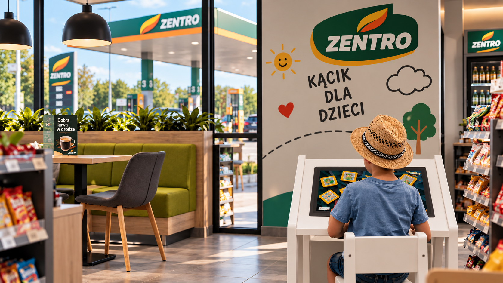 kącik zabaw w restauracji fast food